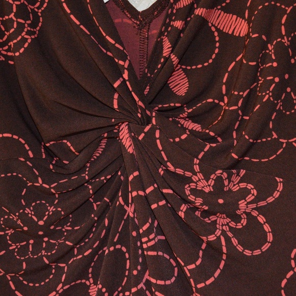 London Time Twist Front Dress Sz 10 - Picture 4 of 4